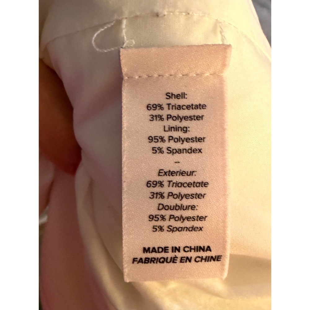 $395 Cinq a Sept Khloe Ruched Sleeve Blazer Ivory White Single Button Size 2 - Picture 11 of 12